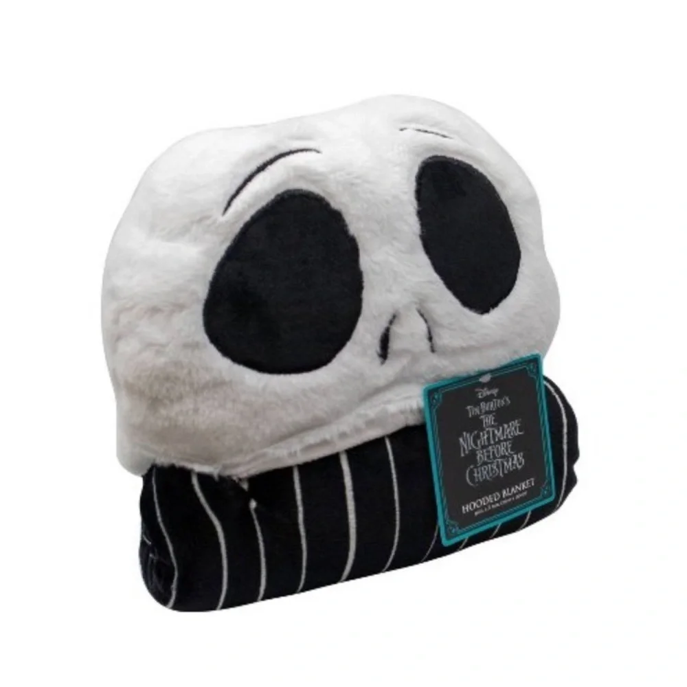 NWT jack skellington night before Christmas hooded towel 30”x50” Disney